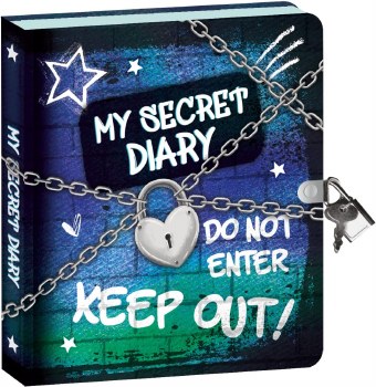 LOCK &amp; KEY DIARY KEEP OUT!