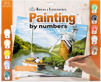 ROYAL LG PAINT BY NUMBER SET WINDMILL