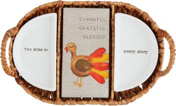 MUD PIE THANKSGIVING SIDE DISH/NAPKIN ST