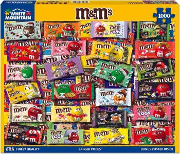 WHITE MTN PUZZLE 1000PC M&amp;M'S