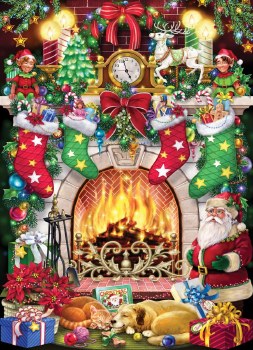 VCC 1000pc PUZZLE CHRISTMAS FIREPLACE