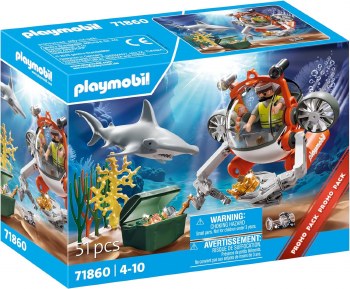 PLAYMOBIL TREASURE HUNT W/SUB