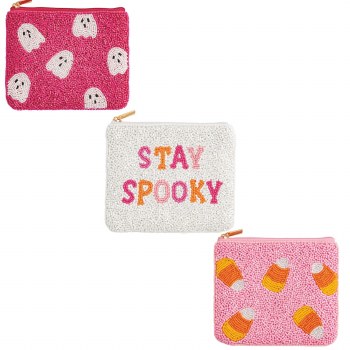 MUD PIE HALLOWEEN BEADED CASE-STAY SPOOK