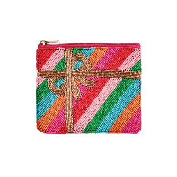MUD PIE HOLIDAY BEADED CASE - PRESENT