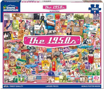 WHITE MTN PUZZLE 1000PC THE 50'S