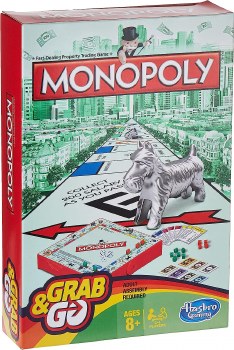 GRAB 'N GO TRAVEL GAME MONOPOLY