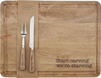 MUD PIE CARVING BOARD SET EXCL