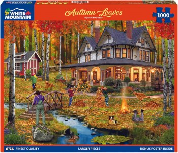 WHITE MTN PUZZLE 1000PC AUTUMN LEAVES