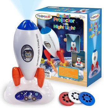 THIN AIR ROCKET PROJECTOR W/NIGHT LIGHT