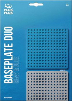 PLUS PLUS BASEPLATE DUO GRAY &amp; BLUE