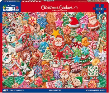 WHITE MTN PUZZLE 1000PC XMAS COOKIES