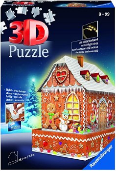 RAVENSBURGER 3D PUZZLE GINGERBREAD LED