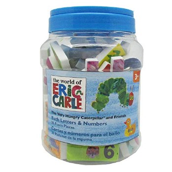 ERIC CARLE BATH FOAM LETTERS &amp; NUMBERS