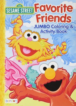 BENDON 64PG COLOR BOOK SESAME STREET