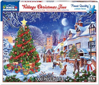 WHITE MTN PUZZLE 1000PC VILL XMAS TREE