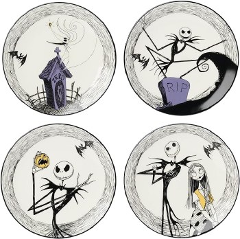LENOX SET/4 PLATES NIGHTMARE BEFORE XMAS