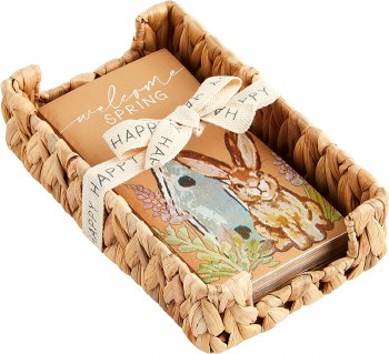 MUD PIE WELCOME EASTER GUEST NAPKIN SET