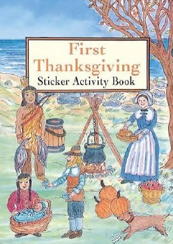 DOVER STICKER BOOK  FIRST THANKSGIVING