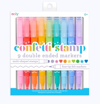 OOLY CONFETTI STAMP DBLEND MARKERS