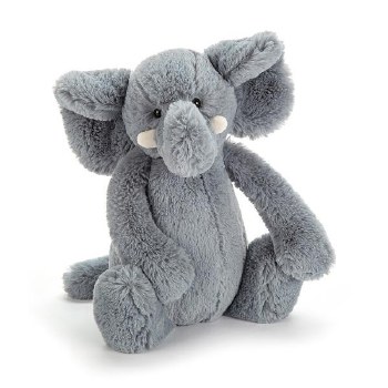 JELLYCAT BASHFUL GREY ELEPHANT MEDIUM