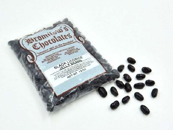 BROMILOW'S 8oz LICORICE JELLY BEANS