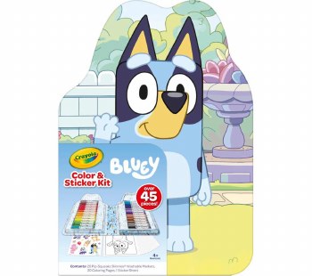 CRAYOLA COLOR &amp; STICKER BOOK BLUEY