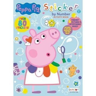 BENDON STICKER BY NUMBER PEPPA PIG