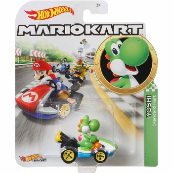 HOT WHEELS MARIO KART CAR YOSHI