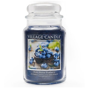 VILLAGE CANDLE LG JAR MAINE BLUEBERRY