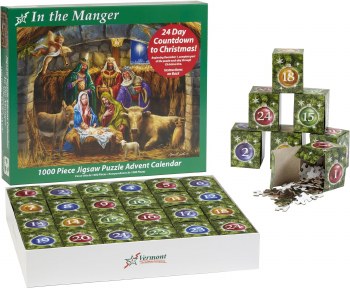 ADVENT CALENDAR PUZZLE IN THE MANGER