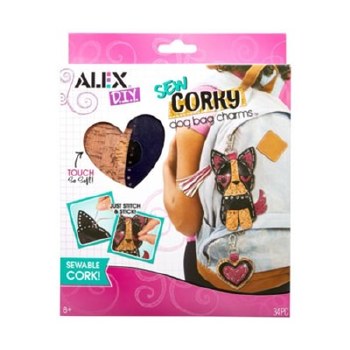 ALEX SEW CORKY DOG BAG CHARM