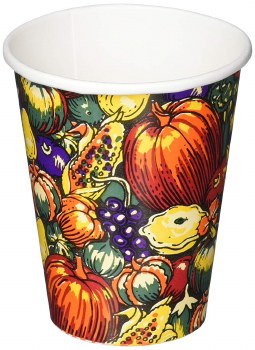 AMSCAN 8CT CUPS     AUTUMN TURKEY