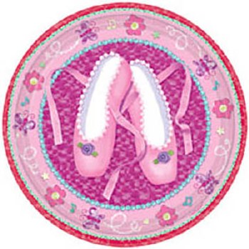 AMSCAN 8ct PLATES   TWINKLE TOES