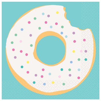 AMSCAN DONUT PARTY BEVERAGE NAPKIN