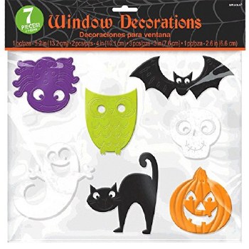 AMSCAN GEL WINDOW CLINGS HALLOWEEN