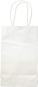 AMSCAN KRAFT GIFTBAG WHITE