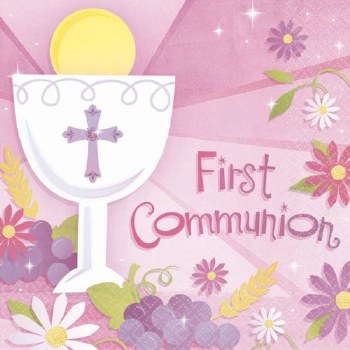 AMSCAN NAPKINS      COMMUNION