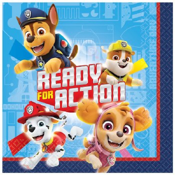 AMSCAN PAW PATROL BEVERAGE NAPKINS