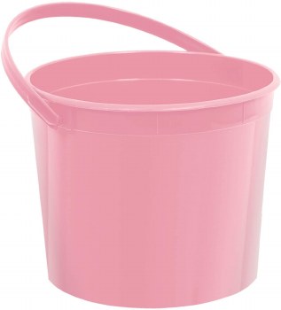 AMSCAN PLASTIC BUCKET PINK