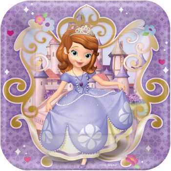 SOFIA THE FIRST DESSERT PLATES 8CT