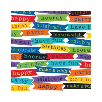 AMSCAN ROLL WRAP BIRTHDAY MESSAGES
