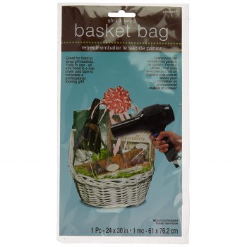 AMSCAN SHRINK WRAP BASKET BAG