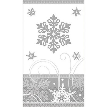 AMSCAN SPARKLING SNOWFLAKE GUEST TOWELS