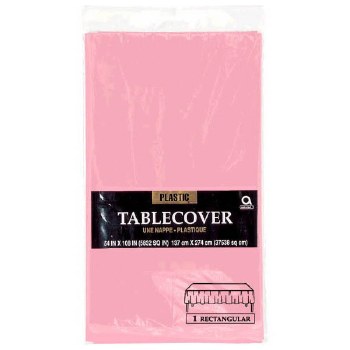 AMSCAN TABLECOVER RECTANGLE PINK 54&quot;x108