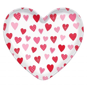 AMSCAN VALENTINE HEART TRAY