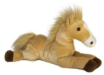 AURORA 12" FLOPSIE BUTTERSCOTCH HORSE