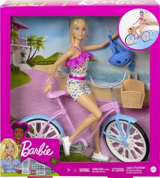 BARBIE DOLL AND BICYCLE