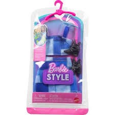 BARBIE OUTFIT BLUE CHECK
