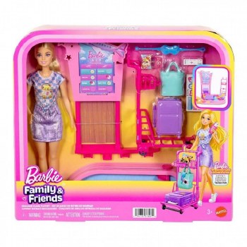 BARBIE TRAVEL PLAYSET W/DOLL