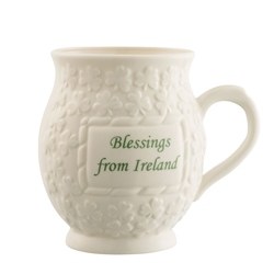 BELLEEK BLESSING FROM IRELAND MUG